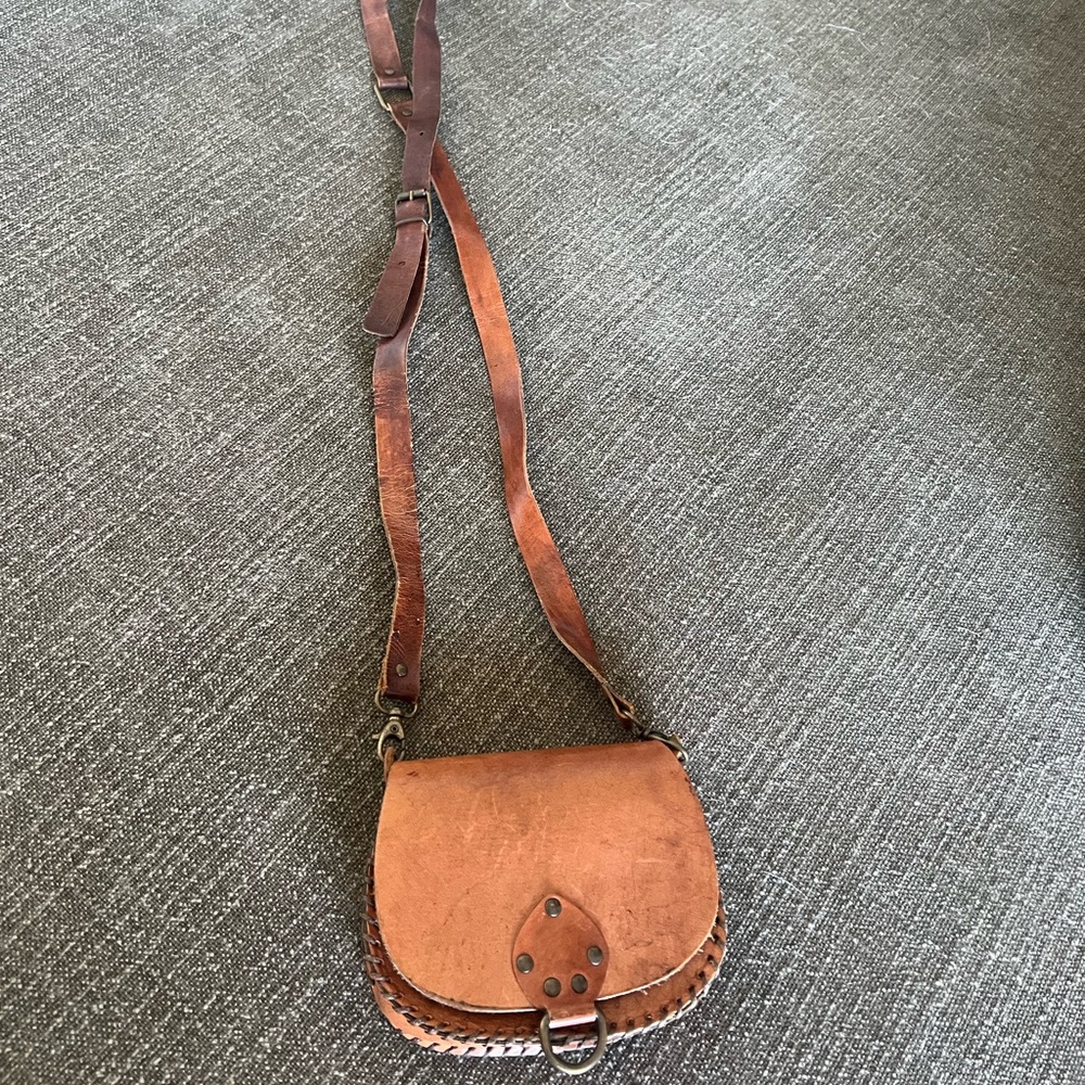 Brown Leather Crossbody Bag